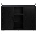 vidaXL Széf Fekete Tölgy 97 x 33 x 81 cm Szerelt Fa