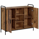 vidaXL Széf Antik Fa 97 x 33 x 81 cm Szerelt Fa