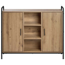 vidaXL Széf Kézműves Tölgy 97 x 33 x 81 cm Szerelt Fa