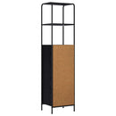 vidaXL Magasfiú Fekete Tölgy 40 x 33 x 161 cm Szerelt Fa