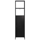 vidaXL Magasfiú Fekete Tölgy 40 x 33 x 161 cm Szerelt Fa