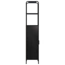 vidaXL Magasfiú Fekete Tölgy 40 x 33 x 161 cm Szerelt Fa