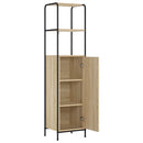 vidaXL Magasfiú Sonoma Tölgy 40 x 33 x 161 cm Szerelt Fa