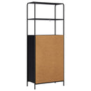 vidaXL Magasfiú Fekete Tölgy 40 x 33 x 161 cm Szerelt Fa