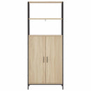 vidaXL Magasfiú Sonoma Tölgy 40 x 33 x 161 cm Szerelt Fa