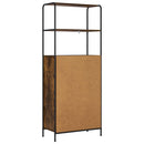 vidaXL Magasfiú Füstös Tölgy 40 x 33 x 161 cm Szerelt Fa