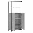 vidaXL Magasfiú Szürke Sonoma 40 x 33 x 161 cm Szerelt Fa