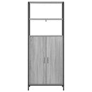 vidaXL Magasfiú Szürke Sonoma 40 x 33 x 161 cm Szerelt Fa