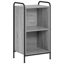 vidaXL Könyvespolc 55,5 x 33 x 174 cm Szerelt Fa Szürke Sonoma