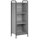 vidaXL Könyvespolc 55,5 x 33 x 174 cm Szerelt Fa Szürke Sonoma