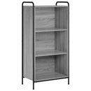 vidaXL Könyvespolc 55,5 x 33 x 174 cm Szerelt Fa Szürke Sonoma
