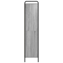 vidaXL Könyvespolc 55,5 x 33 x 174 cm Szerelt Fa Szürke Sonoma