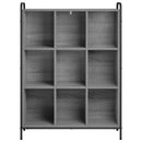 vidaXL Könyvespolc 57 x 33 x 111 cm Szerelt Fa Szürke Sonoma