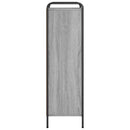 vidaXL Könyvespolc 57 x 33 x 111 cm Szerelt Fa Szürke Sonoma