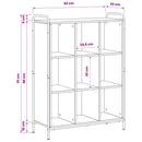 vidaXL Könyvespolc 57 x 33 x 111 cm Szerelt Fa Antik Fa