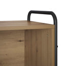 vidaXL Könyvespolc 57 x 33 x 111 cm Szerelt Fa Kézműves Tölgy
