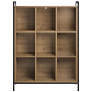 vidaXL Könyvespolc 57 x 33 x 111 cm Szerelt Fa Kézműves Tölgy
