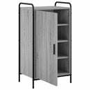 vidaXL Cipőszekrény 51 x 36,5 x 93 cm Szerelt Fa Szürke Sonoma