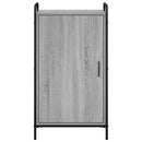 vidaXL Cipőszekrény 51 x 36,5 x 93 cm Szerelt Fa Szürke Sonoma