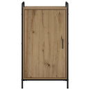 vidaXL Cipőszekrény 51 x 36,5 x 93 cm Szerelt Fa Kézműves Tölgy