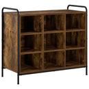 vidaXL Cipőszekrény 85 x 39,5 x 75 cm Szerelt Fa Füstös Tölgy