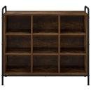 vidaXL Cipőszekrény 85 x 39,5 x 75 cm Szerelt Fa Füstös Tölgy