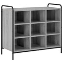 vidaXL Cipőszekrény 85 x 39,5 x 75 cm Szerelt Fa Szürke Sonoma