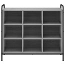 vidaXL Cipőszekrény 85 x 39,5 x 75 cm Szerelt Fa Szürke Sonoma