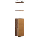 vidaXL Fürdőszoba Székény Antik Fa 40 x 36 x 200,5 cm Szerelt Fa
