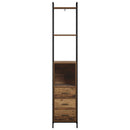 vidaXL Fürdőszoba Székény Antik Fa 40 x 36 x 200,5 cm Szerelt Fa