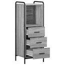vidaXL Fürdőszoba Székény Szürke Sonoma 40 x 36 x 109,5 cm Szerelt Fa