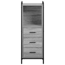 vidaXL Fürdőszoba Székény Szürke Sonoma 40 x 36 x 109,5 cm Szerelt Fa