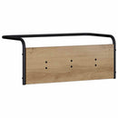 vidaXL Kabáthorog Kézműves Tölgy 60 x 30 x 25 cm Szerelt Fa