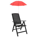 vidaXL Csipeszes napernyő 2 pcs Tűz téglavörös Ø 105 x 86 cm