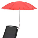 vidaXL Csipeszes napernyő 2 pcs Tűz téglavörös Ø 105 x 86 cm