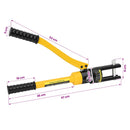 vidaXL Hidraulikus kábelkrimpelő szerszám 12 T 10-300 mm² Acél