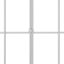 vidaXL Kertkerítés panel 48 pcs Horganyzott Acél Ezüst
