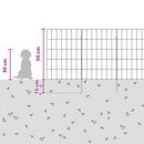 vidaXL Kerti kerítés karókkal 24 pcs 35 x 50 cm Mesh Horganyzott Acél