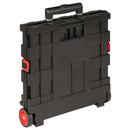 vidaXL Kocsi Fekete és piros 35 x 39 x 92 cm PP és elasztomerek