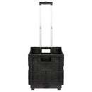 vidaXL Kocsi Fekete és piros 35 x 39 x 92 cm PP és elasztomerek