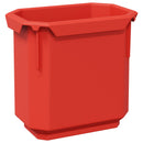 vidaXL Tároló Rács Fekete és piros 77,5 x 2 x 39 cm PP