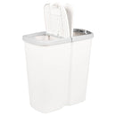 vidaXL Szemetes Fehér 48,5 x 28 x 51 cm PP