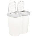 vidaXL Szemetes Fehér 49,5 x 30 x 46,5 cm PP