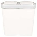 vidaXL Szemetes Fehér 49,5 x 30 x 46,5 cm PP