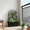 vidaXL Öntöző trellis Antracitszürke 58 x 29 x 78 cm PP