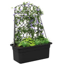 vidaXL Öntöző trellis Antracitszürke 58 x 29 x 78 cm PP