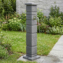 vidaXL Kertitanker Antracitszürke 26 x 26 x 101 cm PE