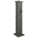 vidaXL Kertitanker Antracitszürke 26 x 26 x 101 cm PE
