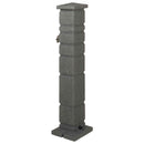 vidaXL Kertitanker Antracitszürke 26 x 26 x 101 cm PE