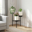 vidaXL Virág állvány Fehér 54 x 49 x 81 cm PP és acél